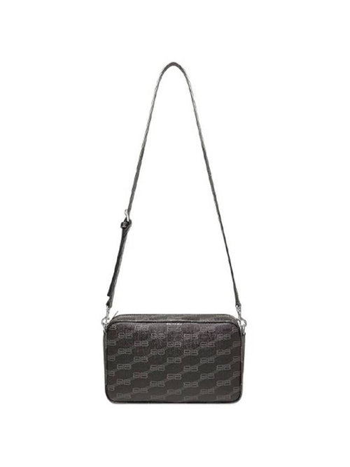 Balenciaga Signature Monogram BB Logo Medium Cross Bag Black