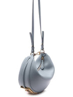 Fendi Fendigraphy Leather Small Tote Bag Blue