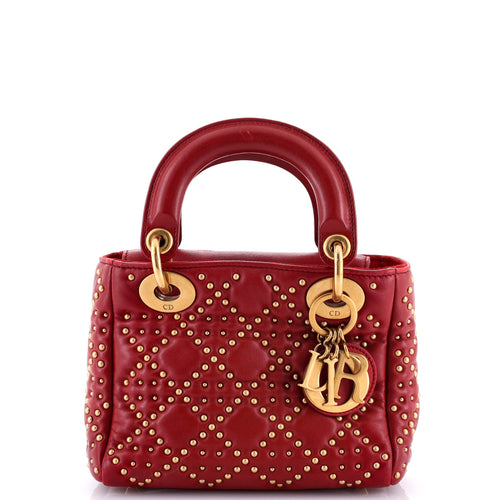 Dior Supple Lady Dior Bag Cannage Studded Lambskin Mini