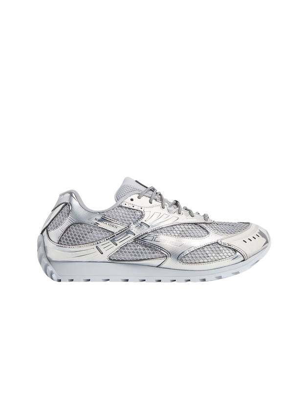 Bottega Veneta Orbit Low-Top Sneakers Silver