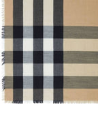 Burberry Lightweight Check Cashmere Scarf Beige