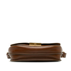 Saint Laurent Shoulder Bag in Calf Leather Brown 532985