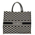 Dior Book Tote  Canvas Tote Bag (Pre-Owned)