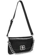 Balenciaga Balenciaga Shoulder Bag BB Soft Medium, Women's, Black
