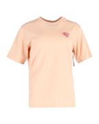 Chloe Heart Logo T-Shirt in Peach Cotton