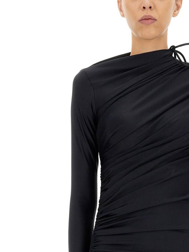 Balenciaga Women's Spandex Short Dress Black