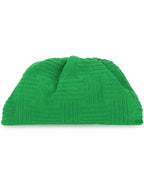 Bottega Veneta Terry Grass Pouch Bag Green