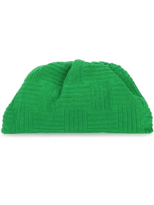 Bottega Veneta Terry Grass Pouch Bag Green