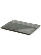 Fendi Diagonal FF Canvas Card Wallet Grey