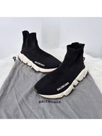 Balenciaga Speedrunner women s sneakers black and white size 35