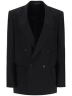 Balenciaga 24 ss double-breasted jacket in grain de padre 773331 TNT39 1000 B0231001709