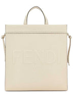 Fendi Go To Shopper Medium Tote Bag Beige