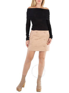Burberry ribbed knit off-shoulder top