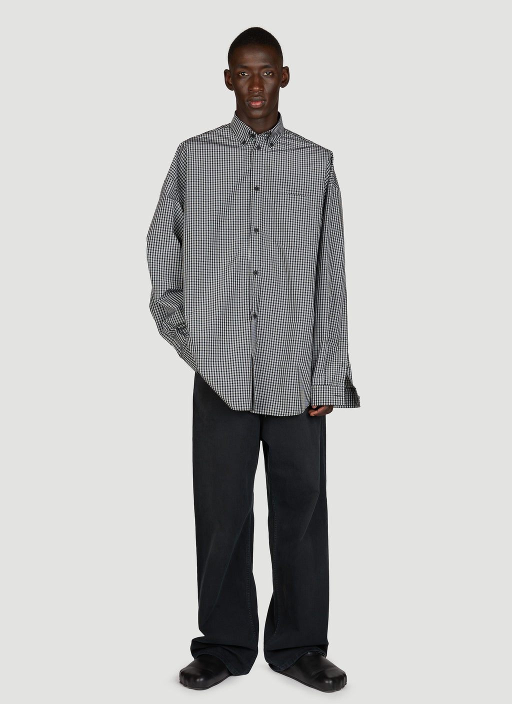 Balenciaga Men Pierced Baggy Jeans