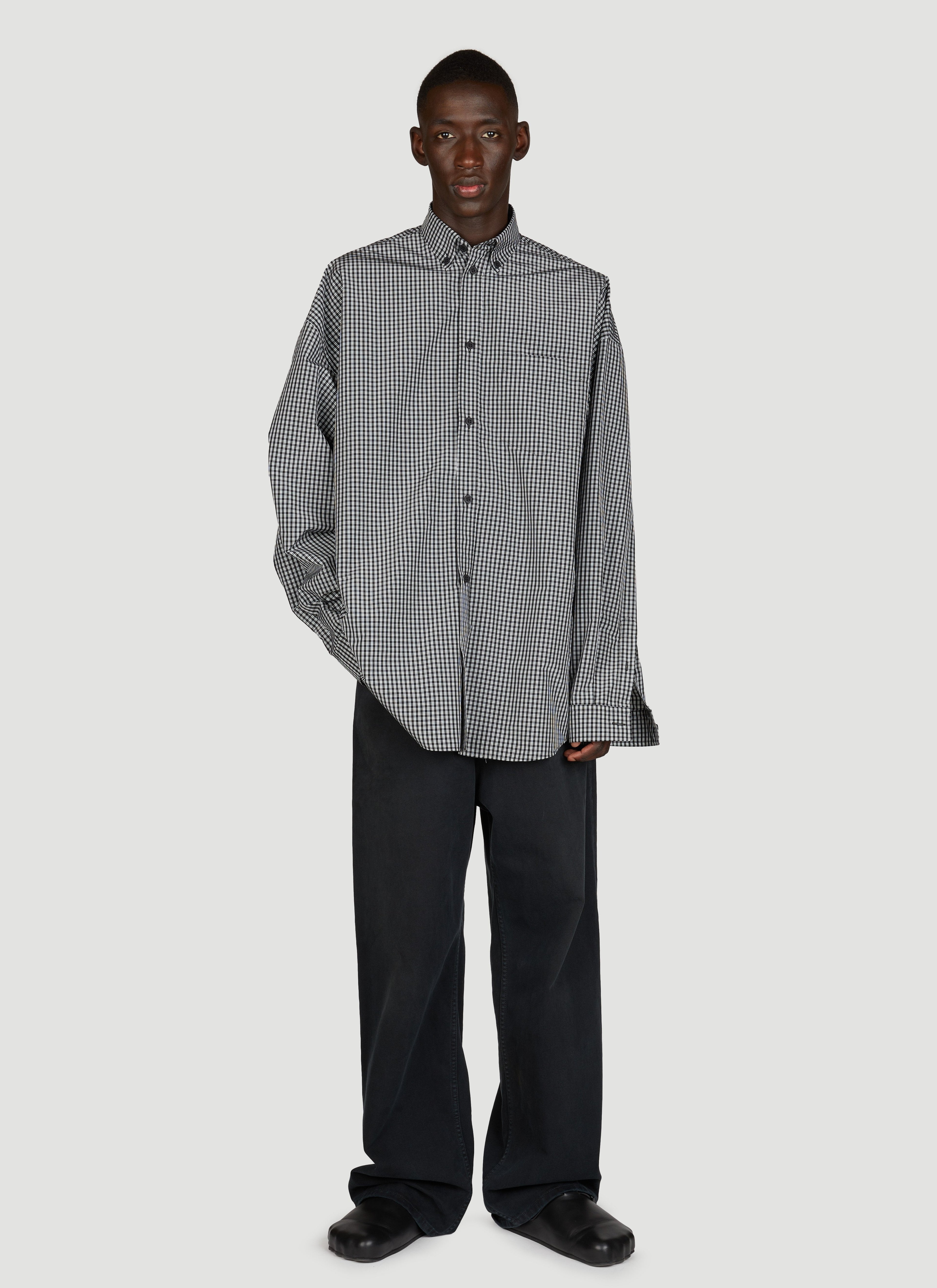 Balenciaga Men Pierced Baggy Jeans