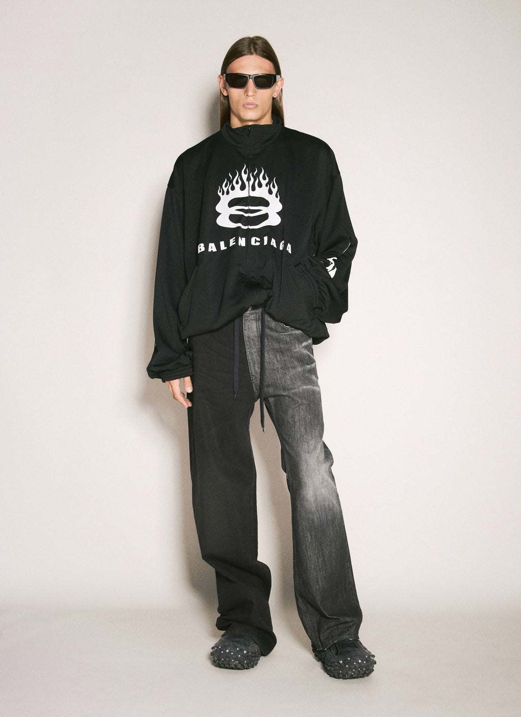 Balenciaga Men Fifty-Fifty Jeans