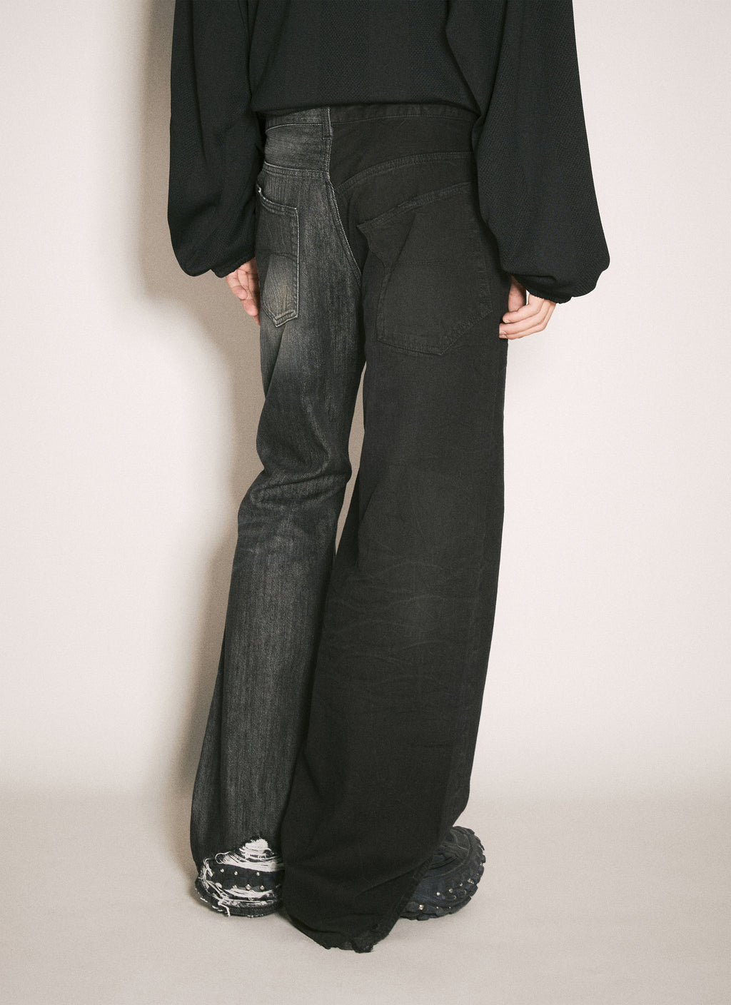 Balenciaga Men Fifty-Fifty Jeans