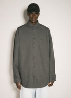 Balenciaga Men Checked Outerwear Shirt