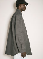 Balenciaga Men Checked Outerwear Shirt