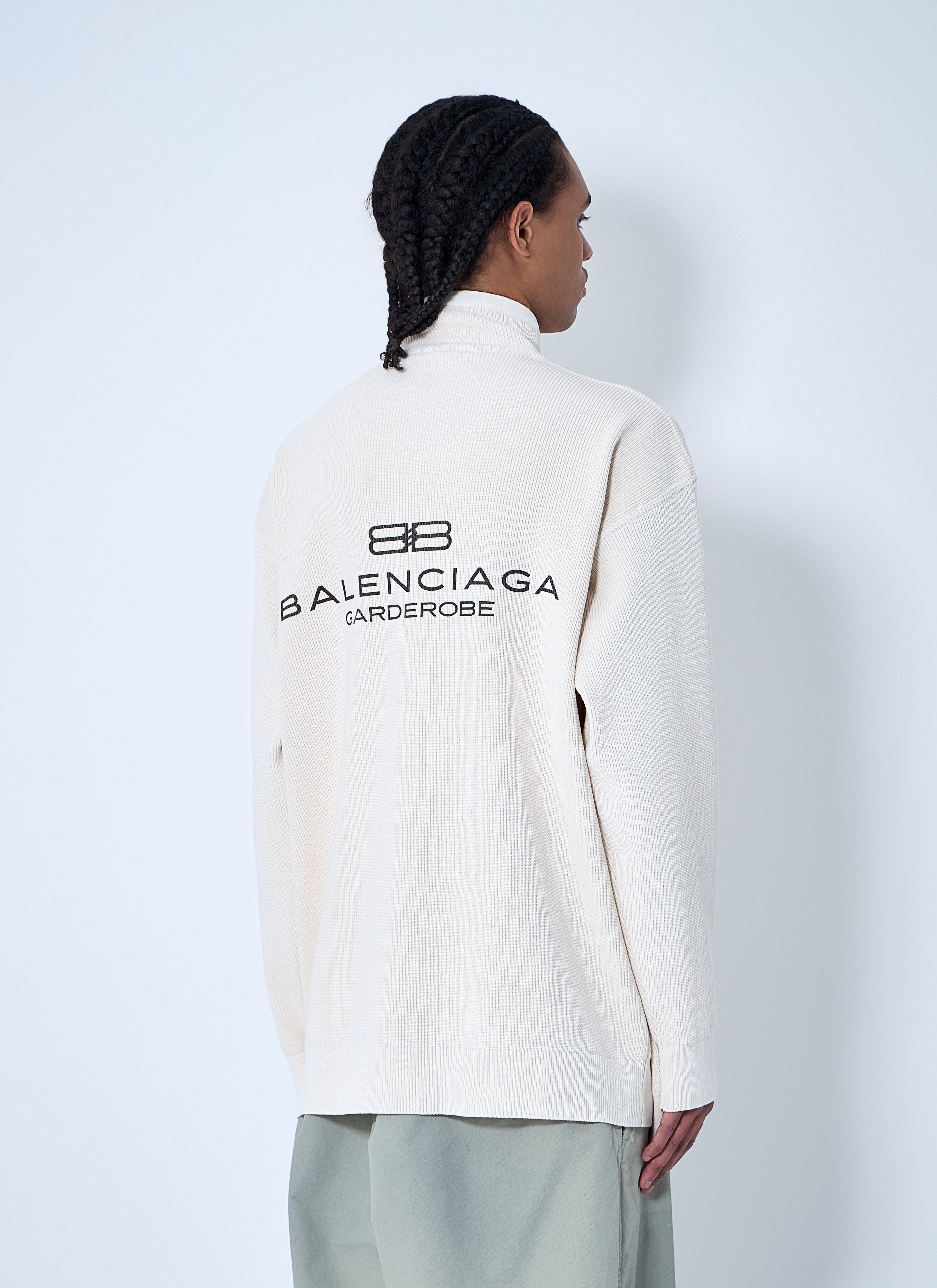 Balenciaga Men Interwined Zip-Up Sweater