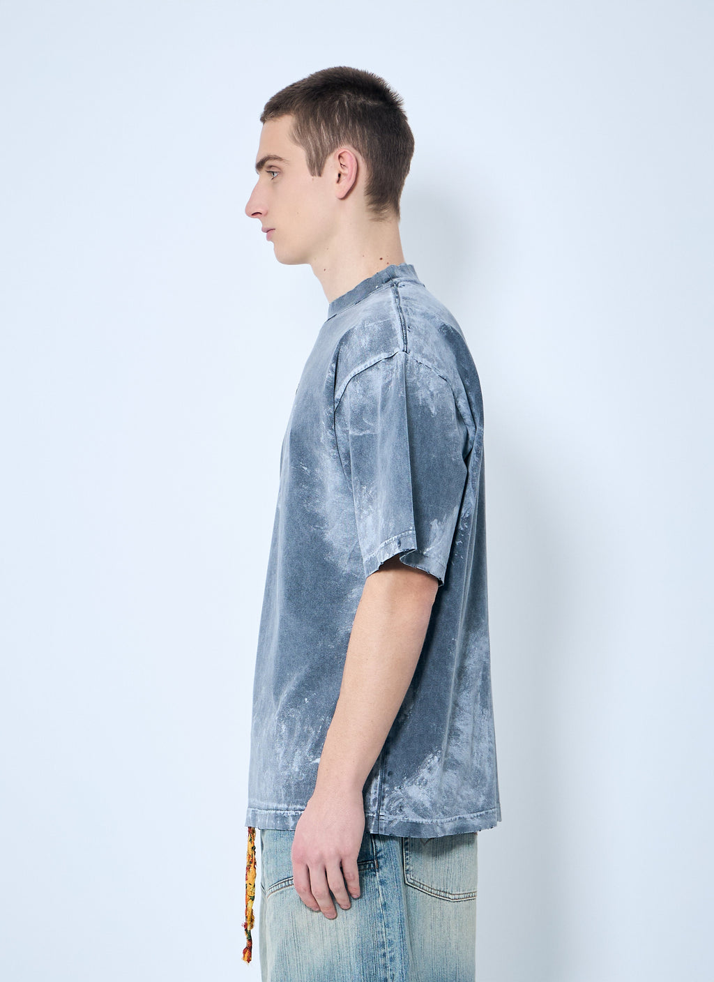 Balenciaga Men Logo Print T-Shirt