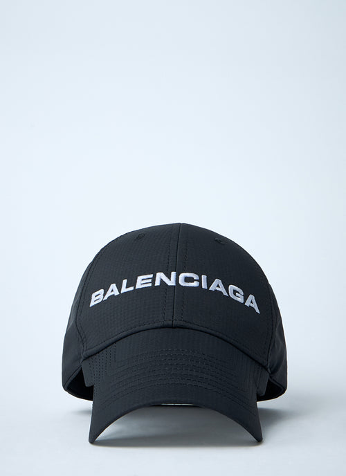 Balenciaga Men Logo Motif Baseball Cap