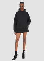 Balenciaga Women Logo Embroidery Hooded Sweatshirt