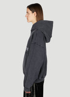 Balenciaga Women Logo Motif Hooded Sweatshirt