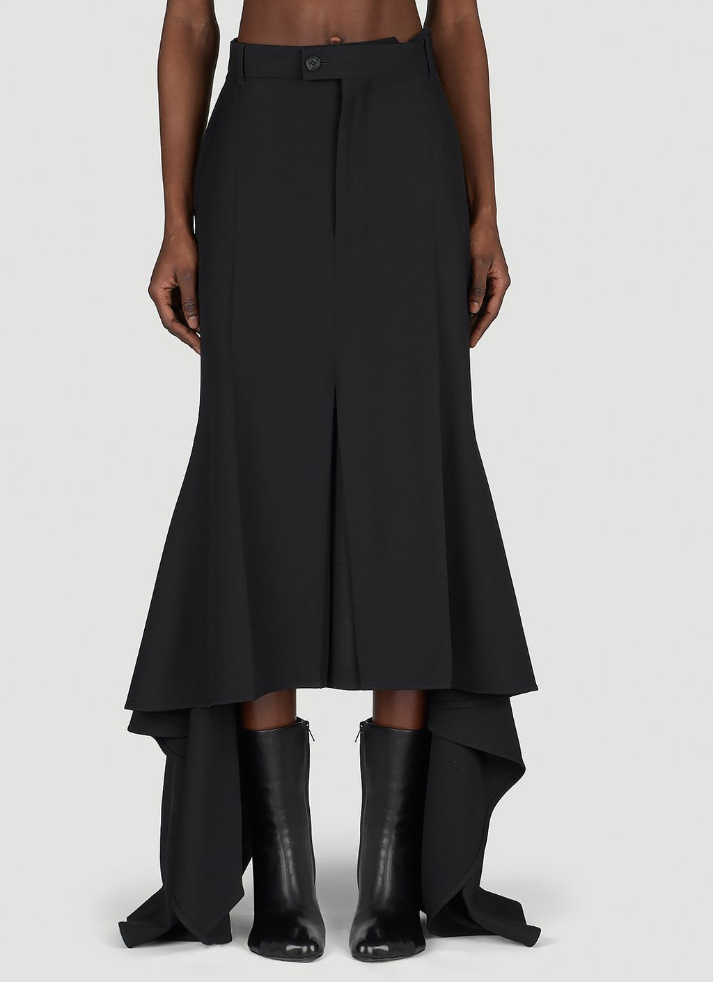 Balenciaga Women Godet Draped Skirt