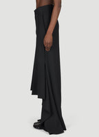 Balenciaga Women Godet Draped Skirt