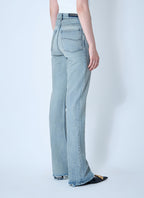 Balenciaga Women Bootcut Distressed Denim Jeans