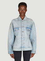 Balenciaga Women Hourglass Denim Jacket