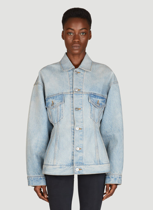 Balenciaga Women Hourglass Denim Jacket