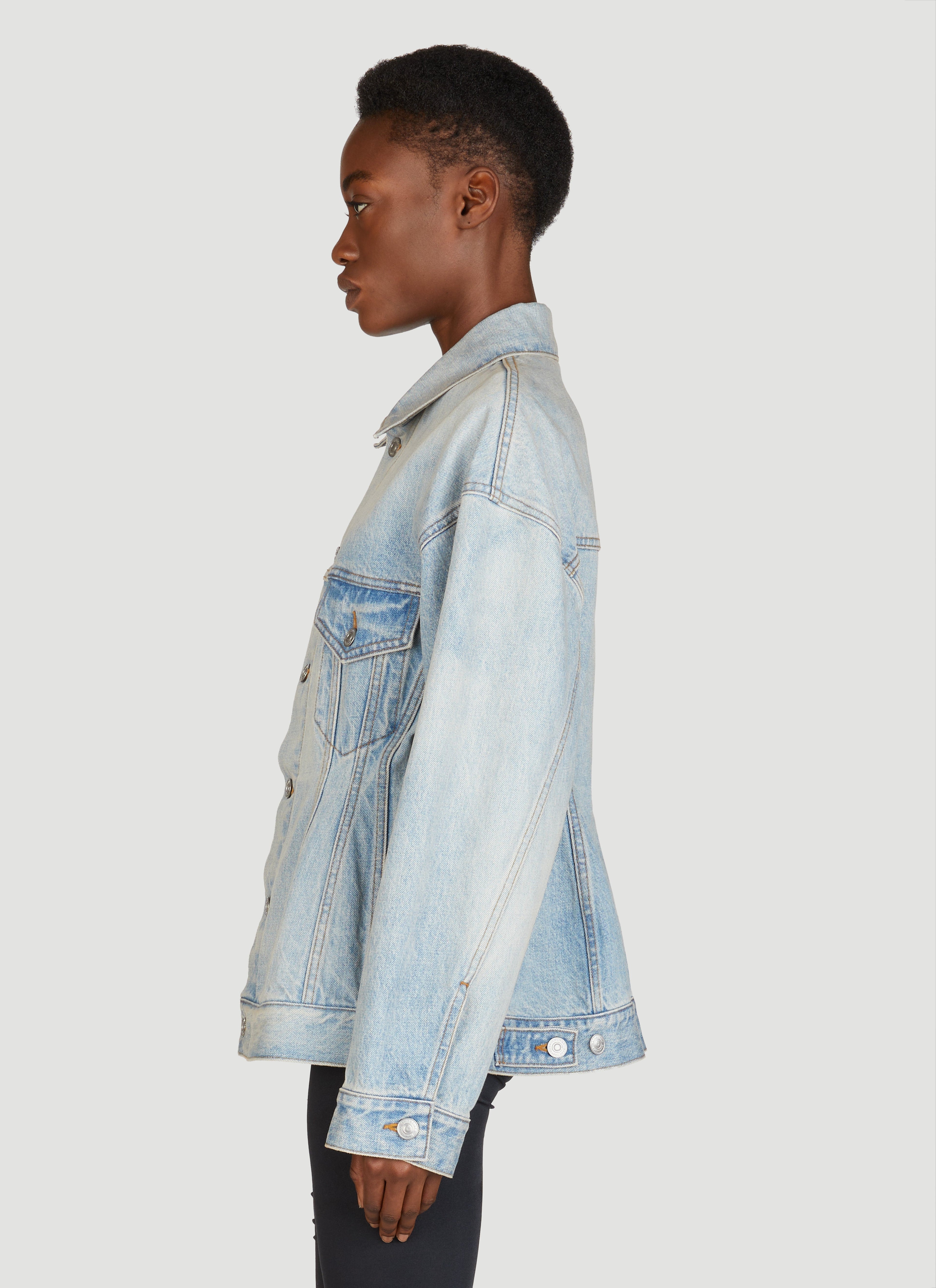 Balenciaga Women Hourglass Denim Jacket