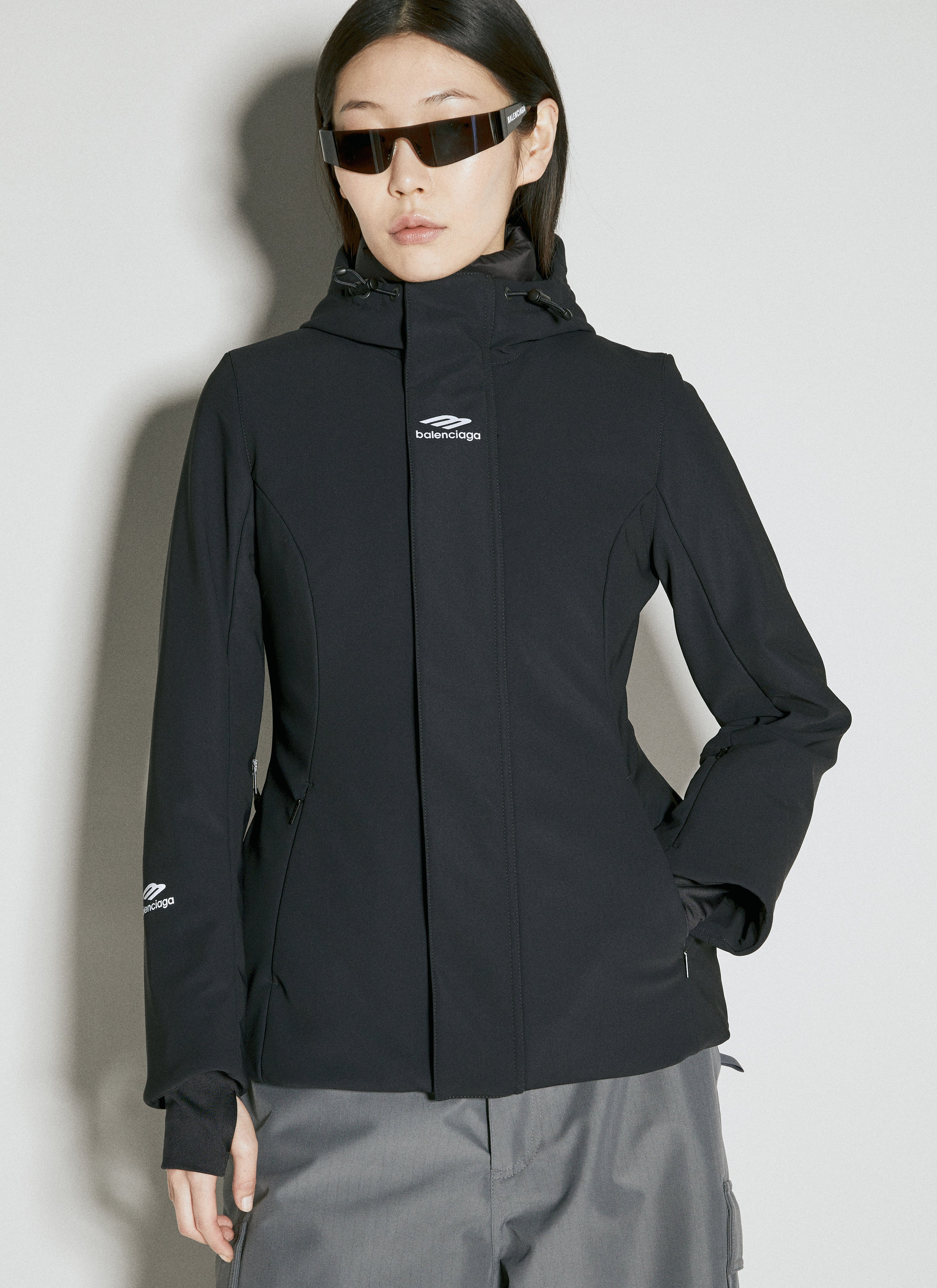 Balenciaga Women 3B Sports Icon Ski Hourglass Parka