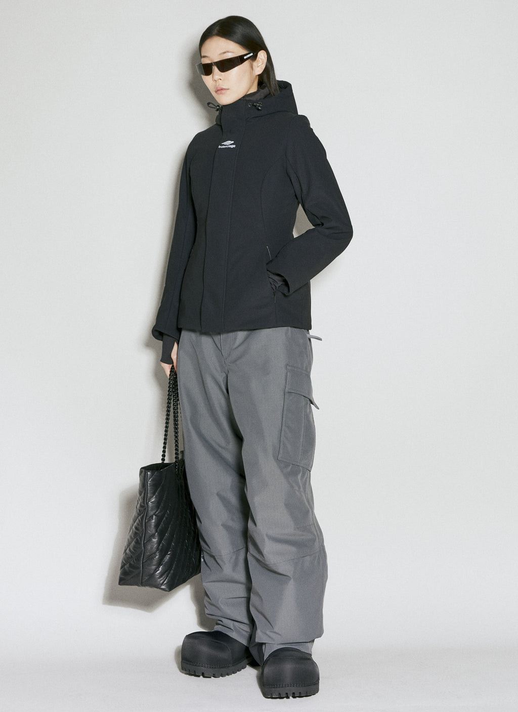 Balenciaga Women 3B Sports Icon Ski Hourglass Parka