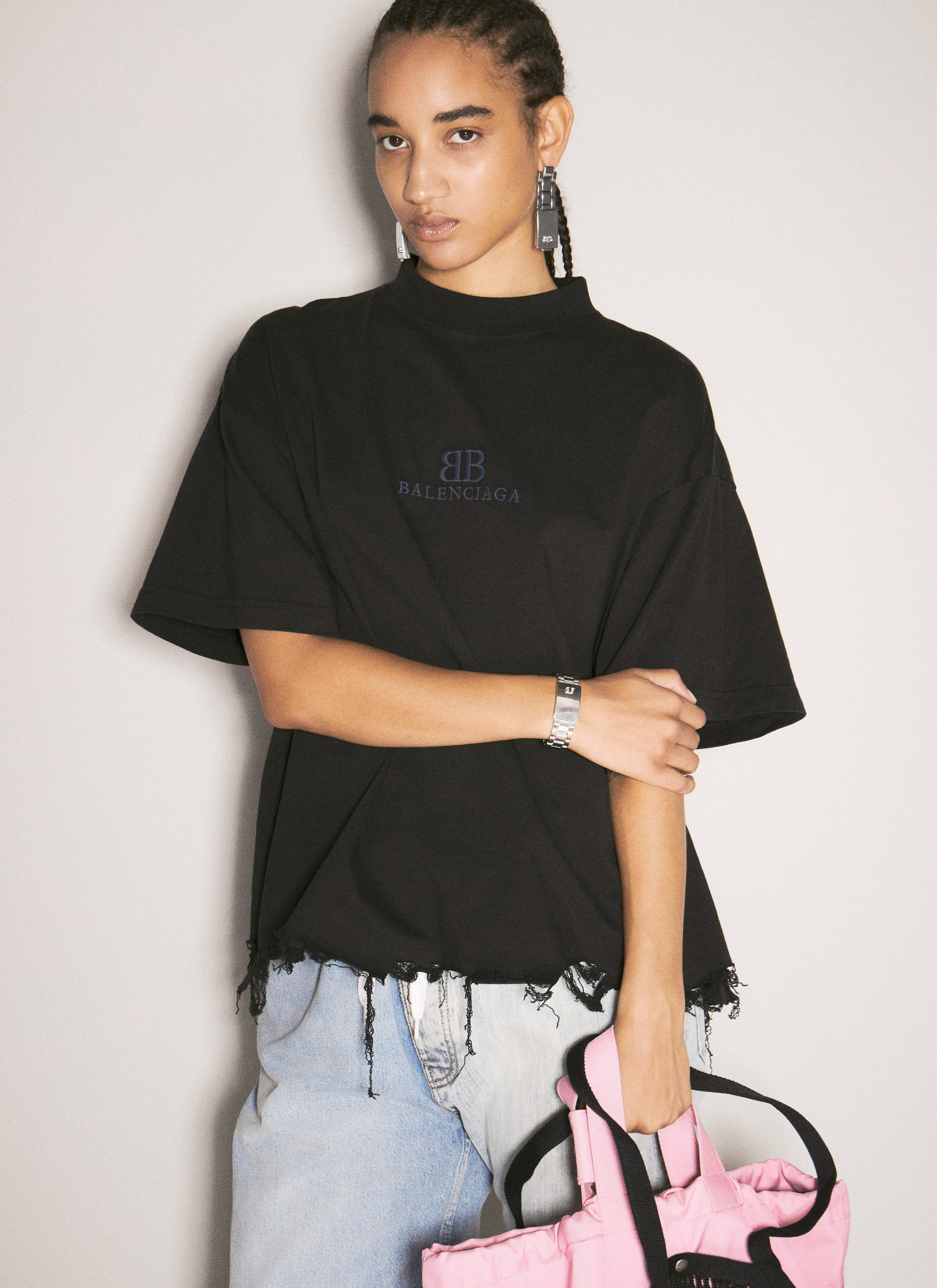 Balenciaga Women 24/7 Long Earrings