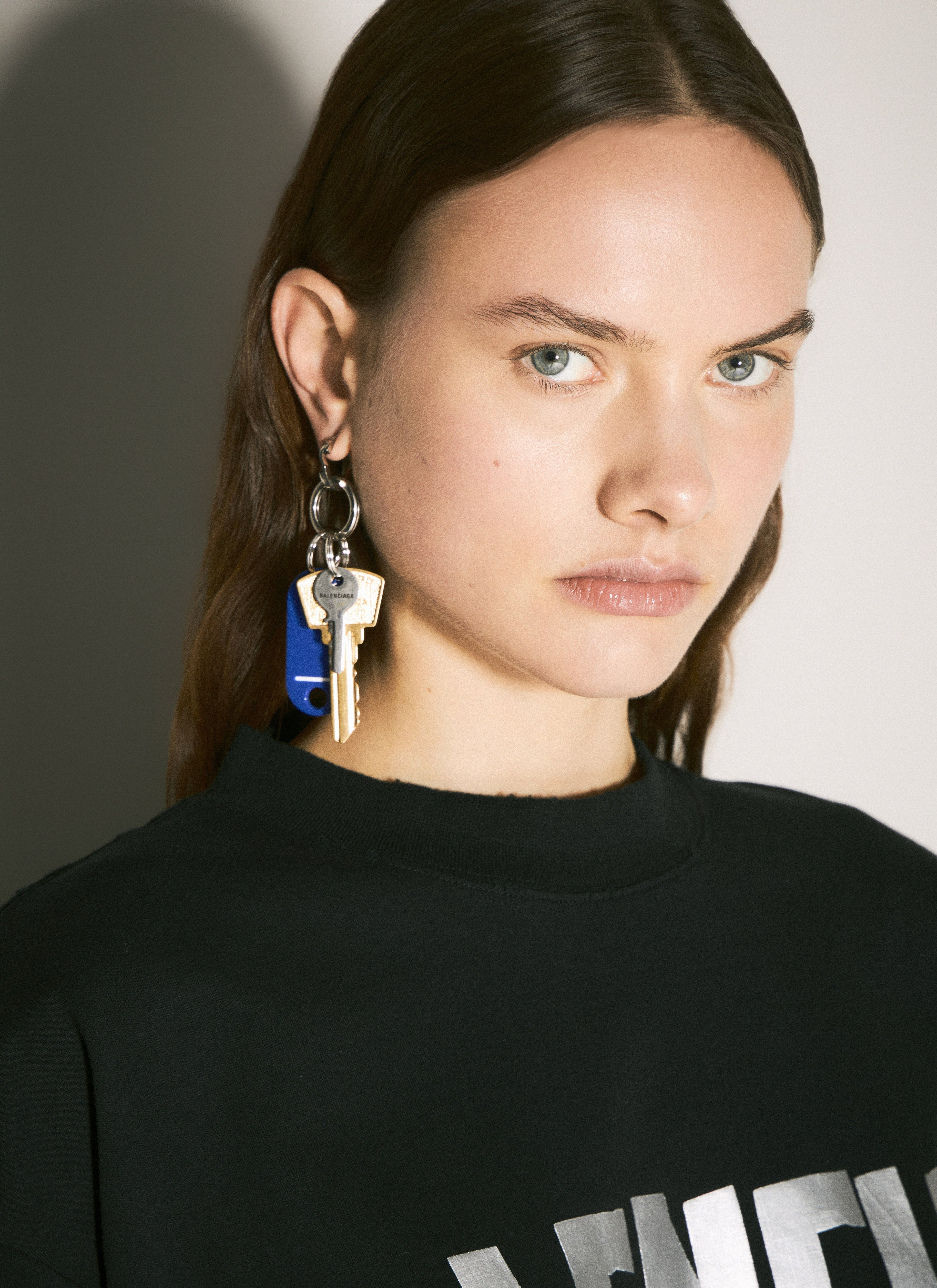 Balenciaga Women Old School Earrings