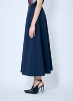 Balenciaga Women Cotton Midi Skirt