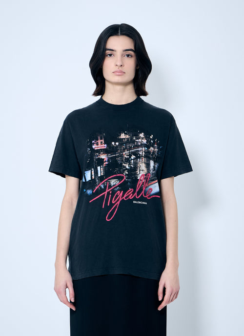 Balenciaga Women Pigalle Print T-Shirt