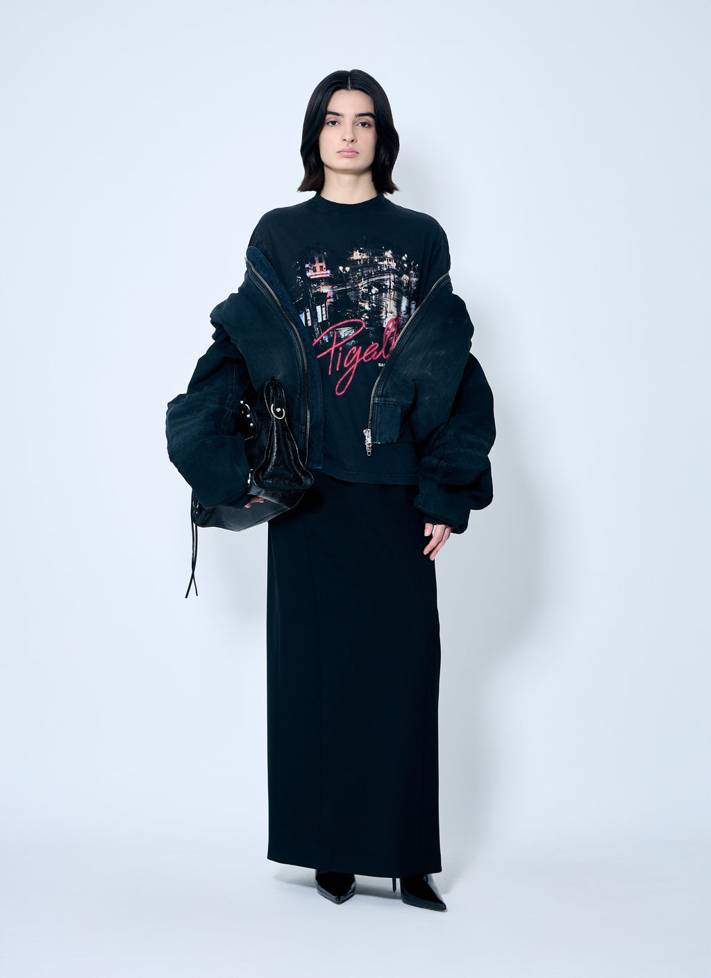 Balenciaga Women Pigalle Print T-Shirt
