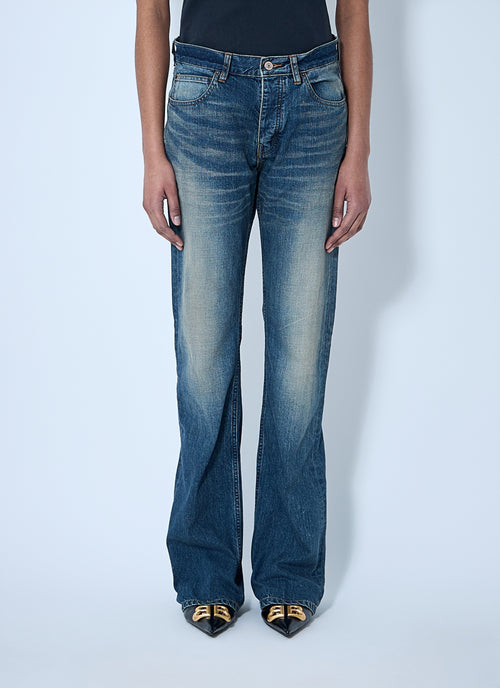 Balenciaga Women Logo Patch Jeans