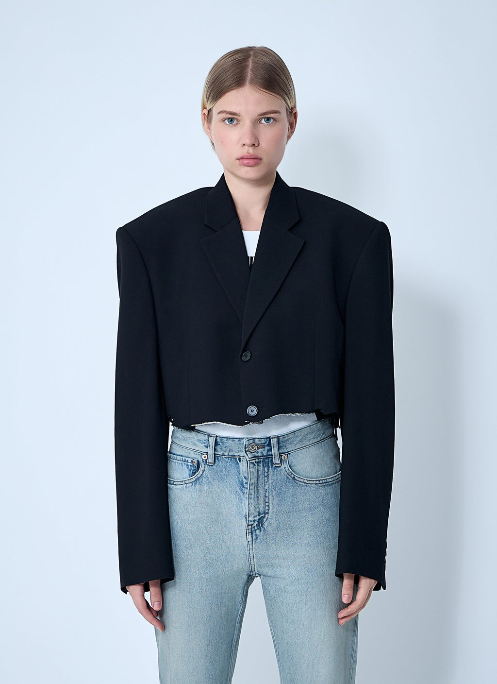 Balenciaga Women Cut-Off Blazer