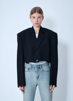 Balenciaga Women Cut-Off Blazer