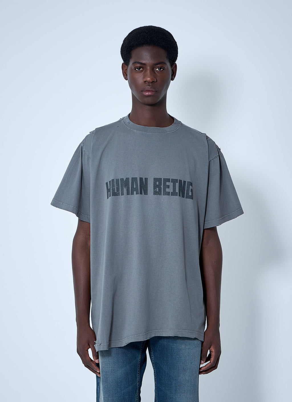 Balenciaga Men Human Being T-Shirt