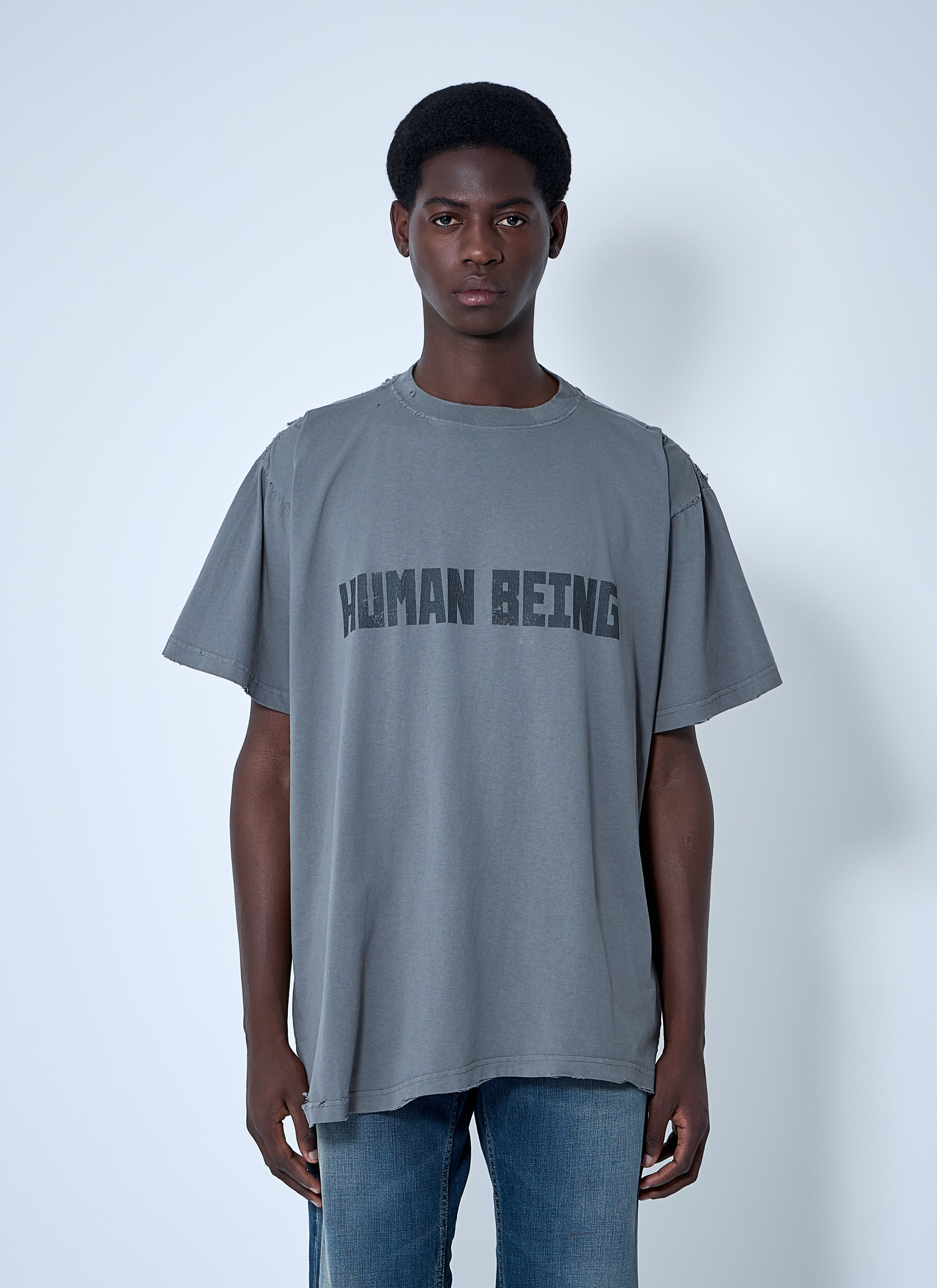 Balenciaga Men Human Being T-Shirt