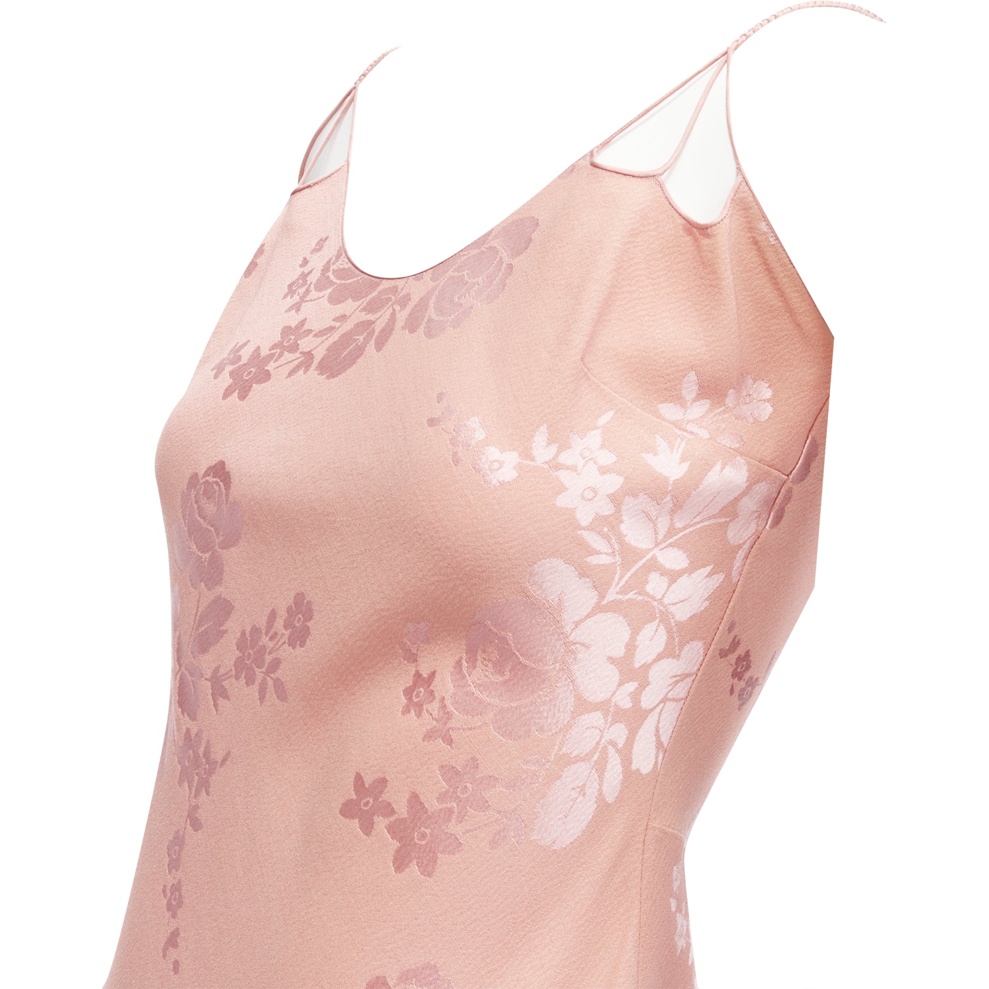 Christian Dior Galliano oriental floral jacquard dress