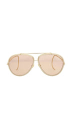 Chloe Eyewear Sunglasses In Gold/pink
