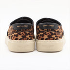 Saint Laurent  Canvas Sneakers 40 Men Brown 603496 Leopard