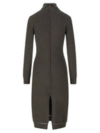 Fendi Cashmere Midi Dress Dark Green